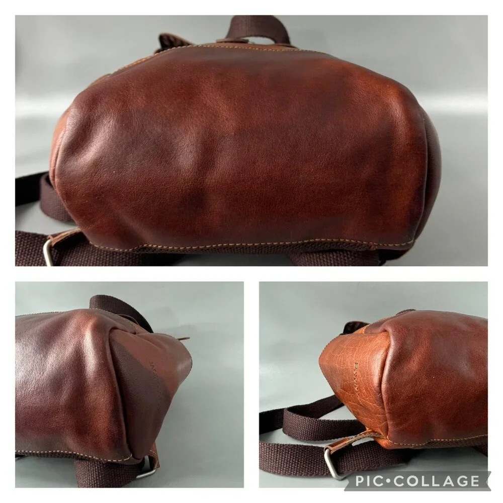 Brown Leather Backpack - Picture 9 of 9